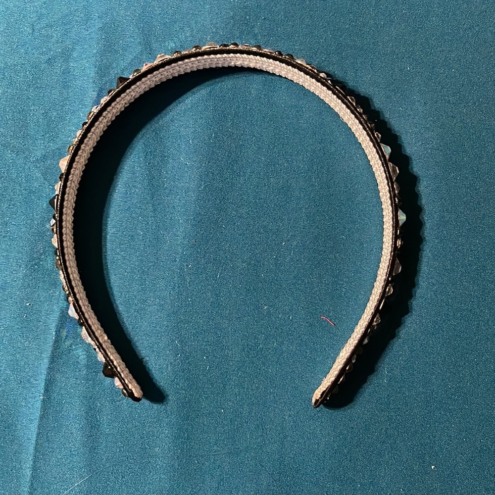 Headband in Black with AB crystals